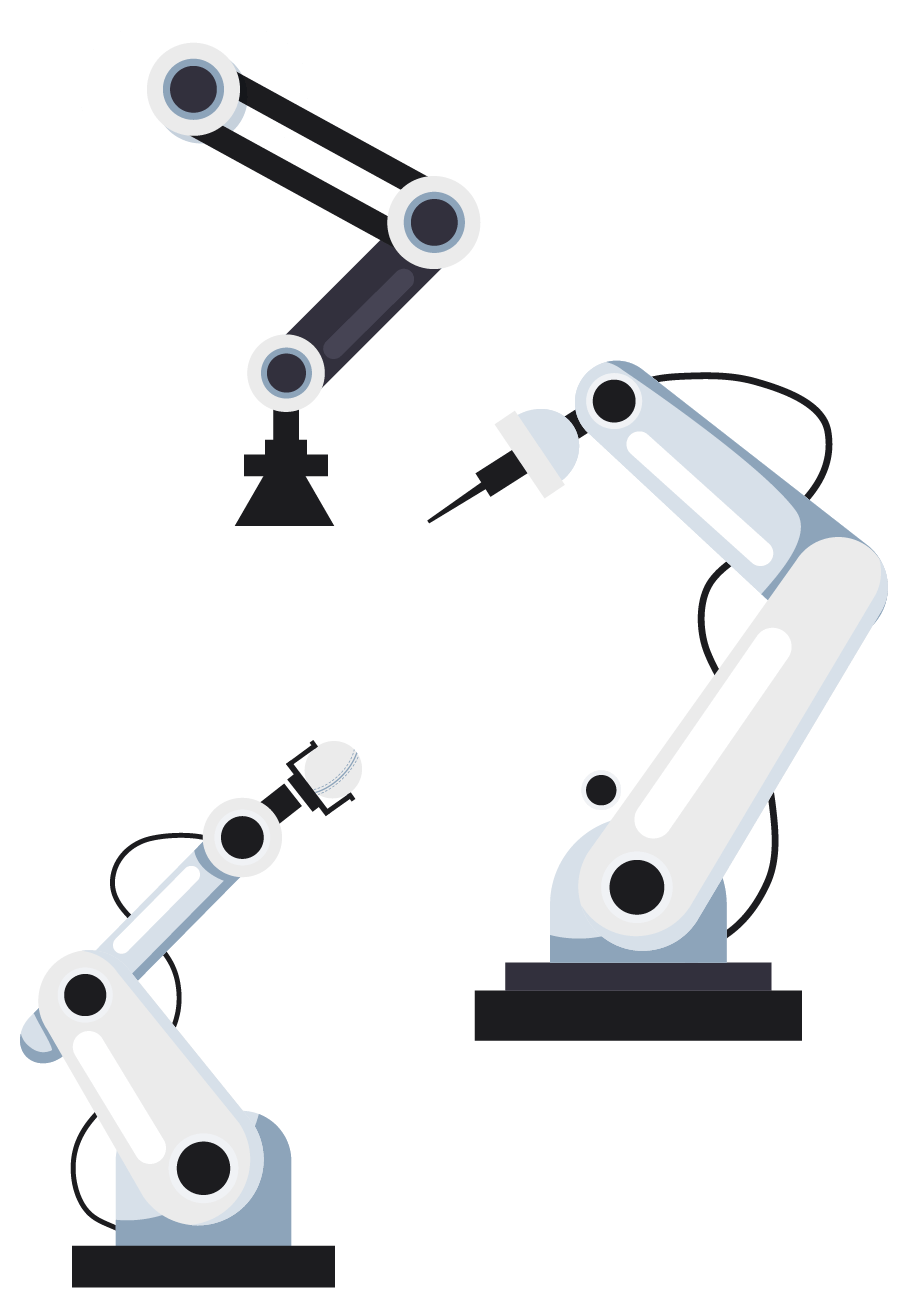 Roboter Arm Grafik